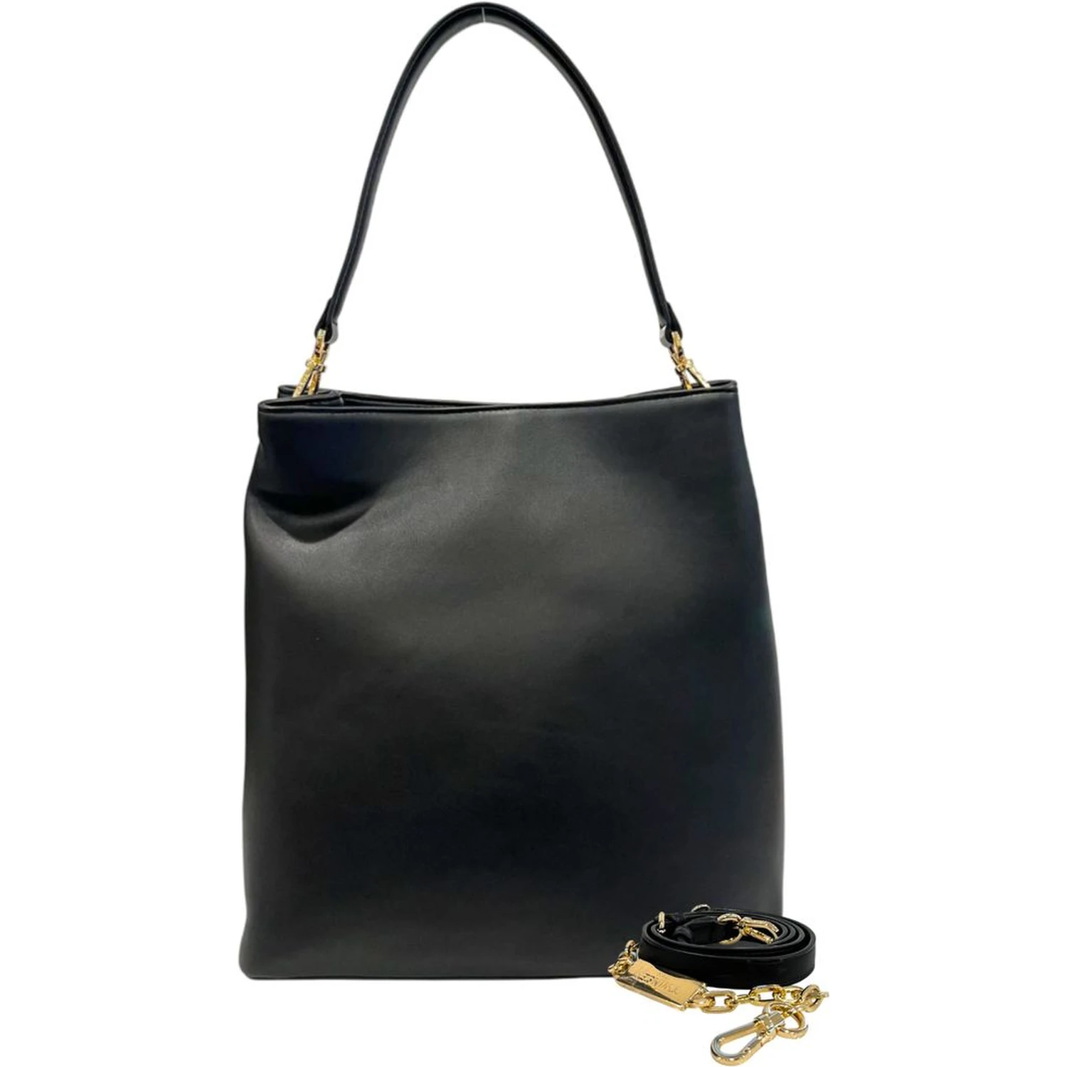 Black PU Women Shoulder Bag