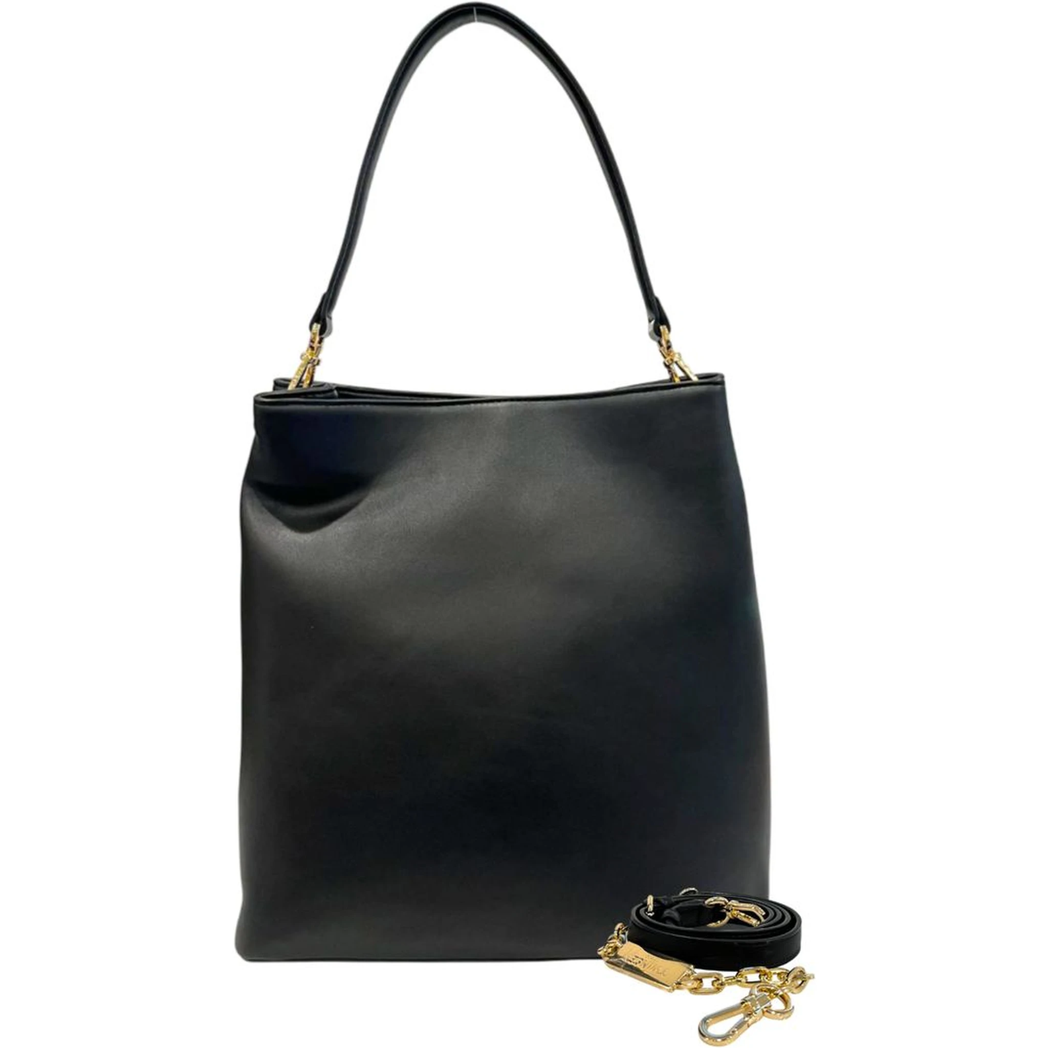 Black PU Women Shoulder Bag
