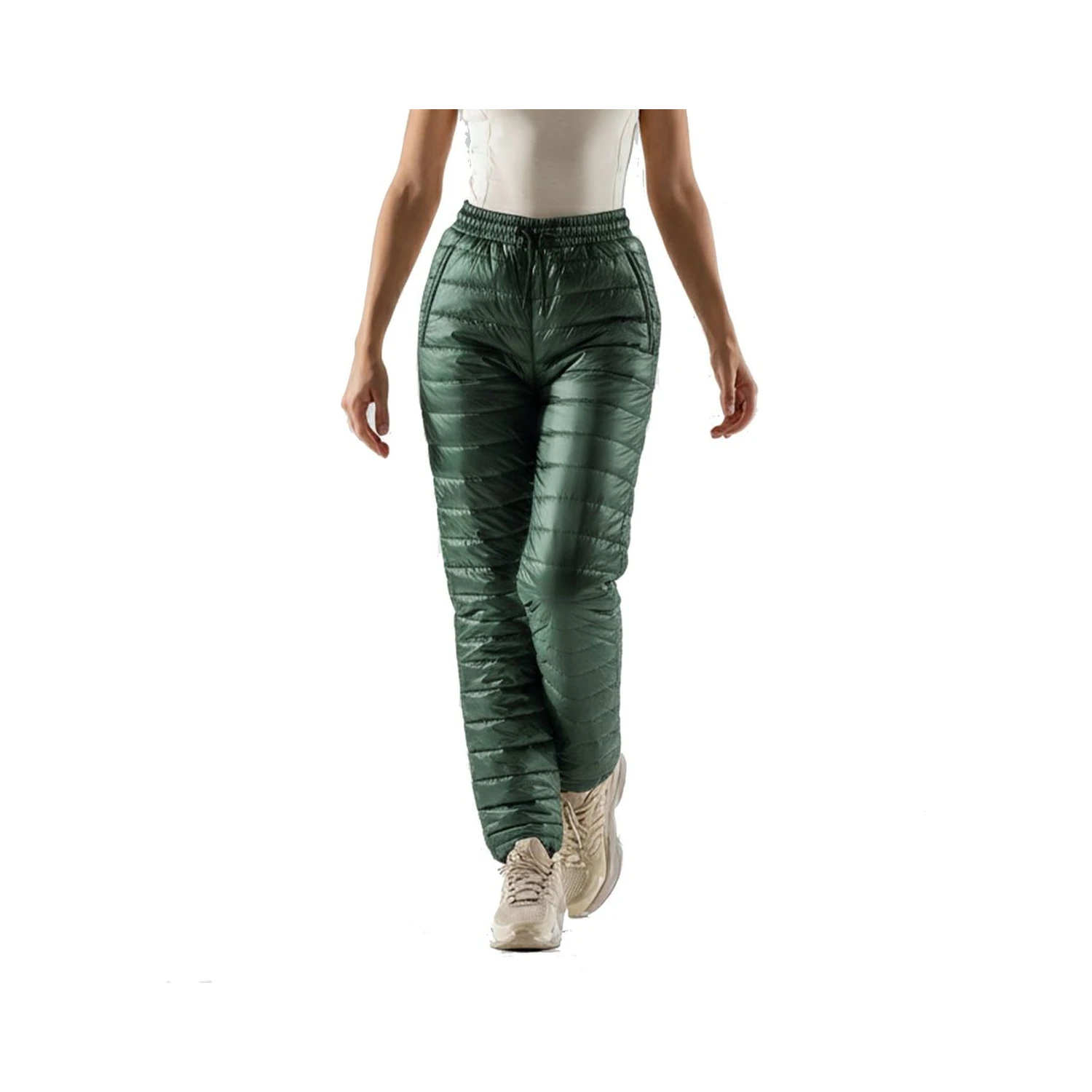 Bicolor Polyamide Athletic Pants