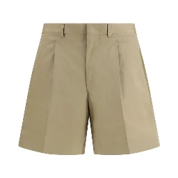 Beige Cotton Shorts