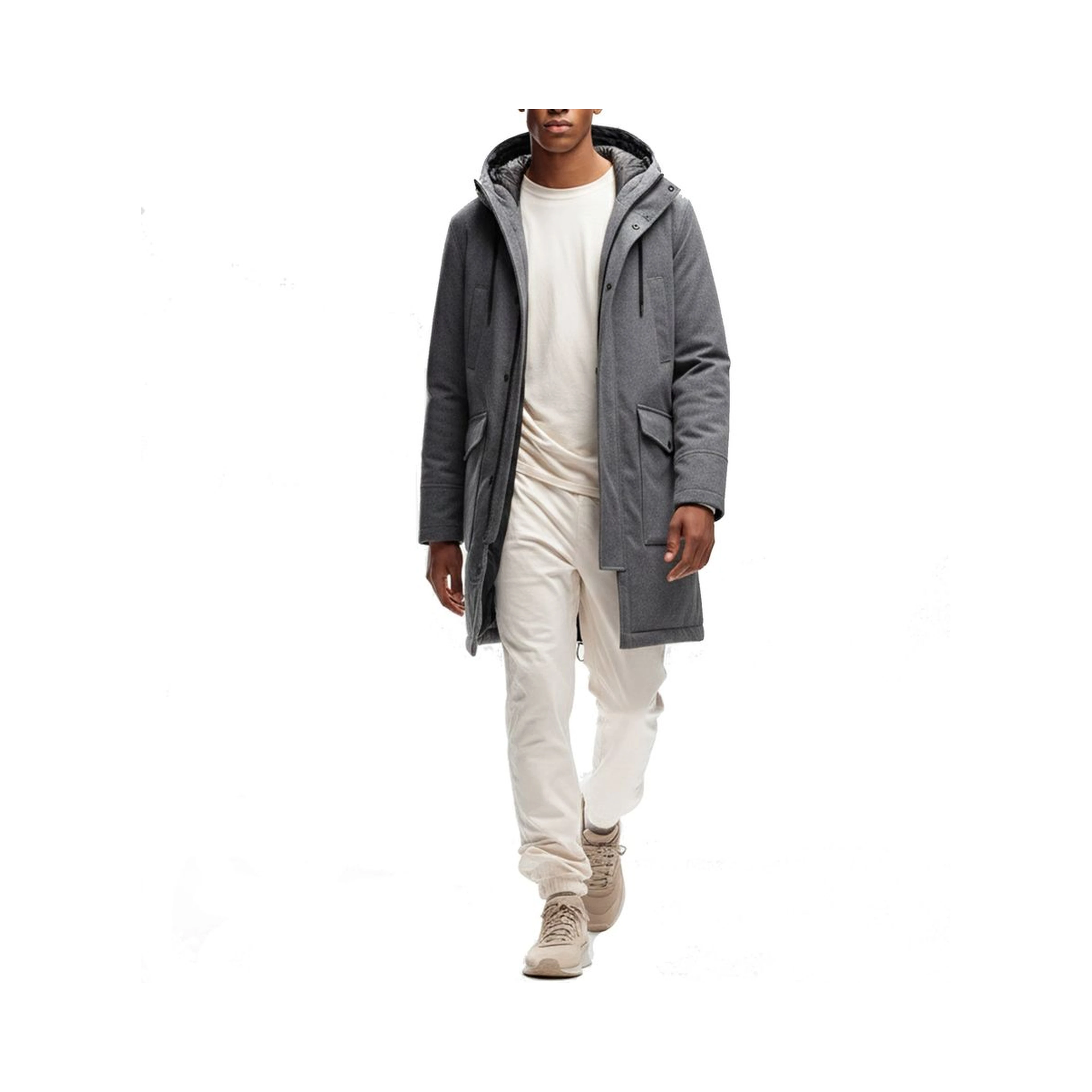 Gray Cashmere Coat