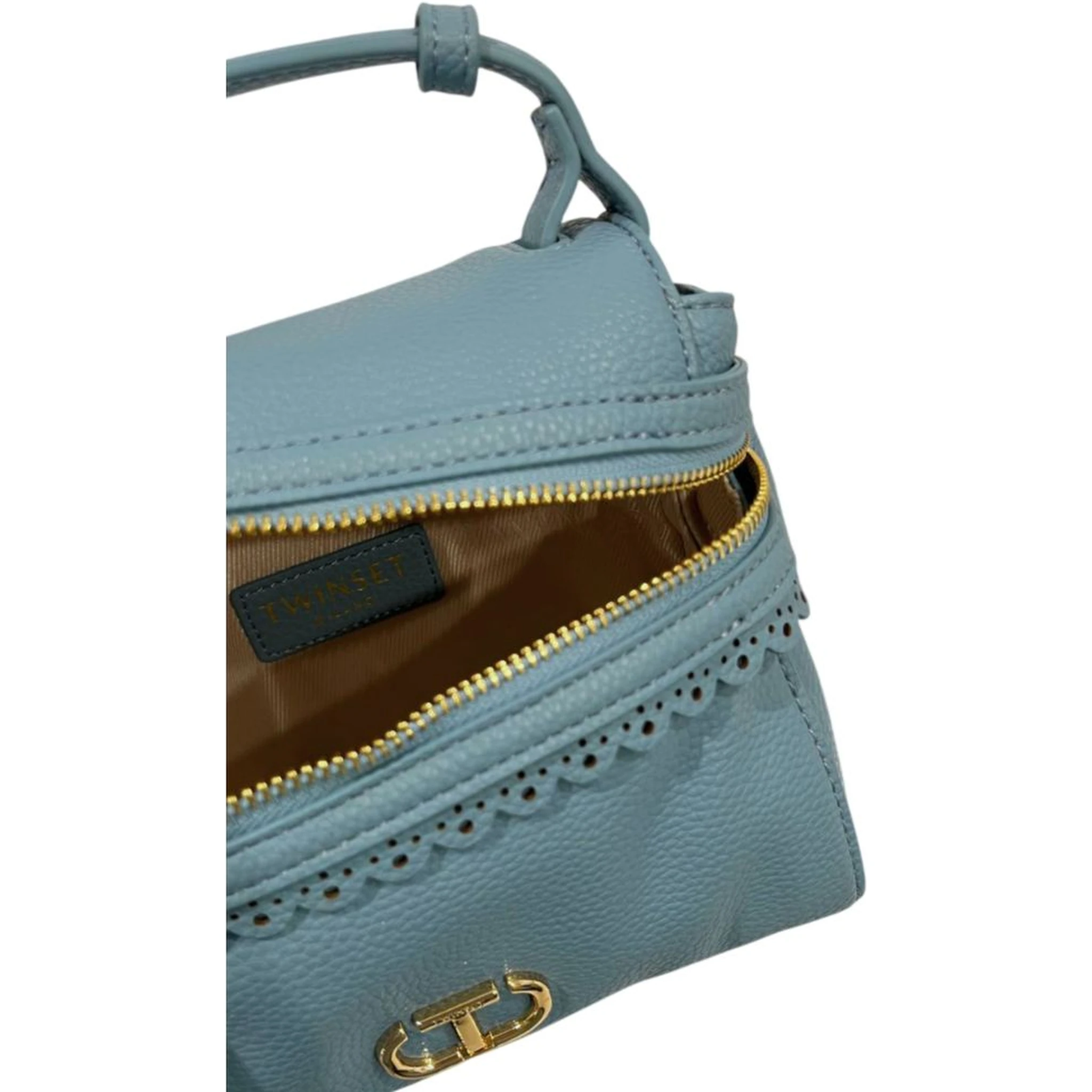 Blue PU Women Handbag