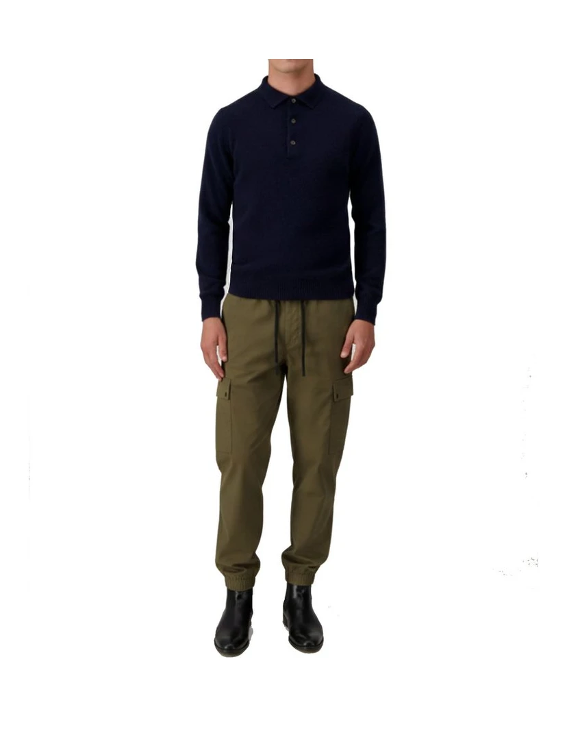 Bicolor Polyester Cargo Pants