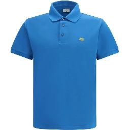 Blue Cotton Polo Shirt