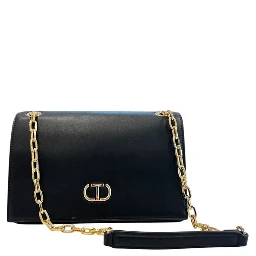 Black PU Women Crossbody Bag