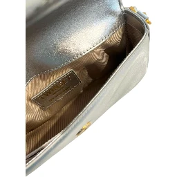 Silver PU Women Shoulder Bag