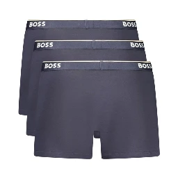 Blue Cotton Men Boxer Short