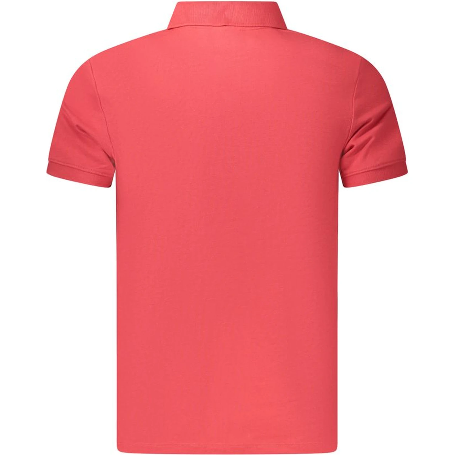 Red Cotton Men Polo Shirt