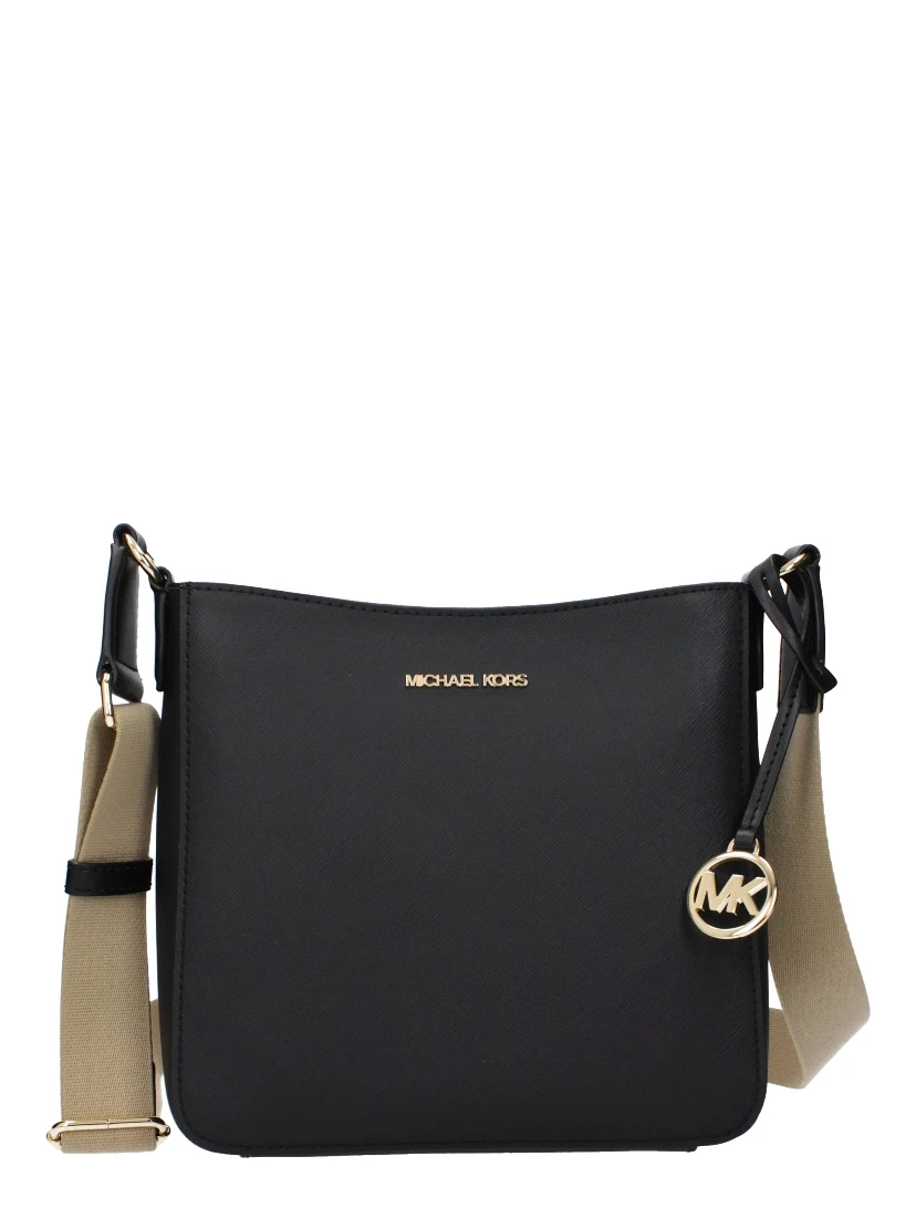 حقيبة كروسبودي من الجلد الأسود