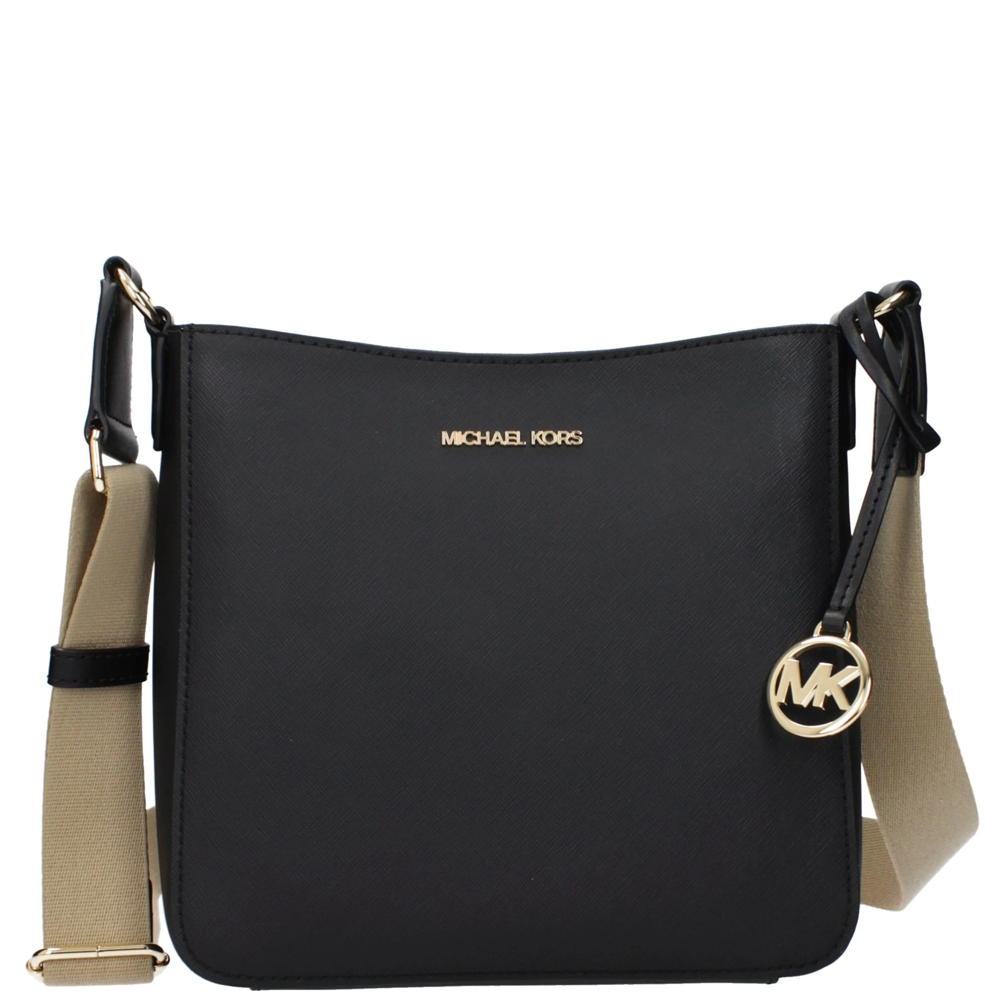 حقيبة كروسبودي من الجلد الأسود