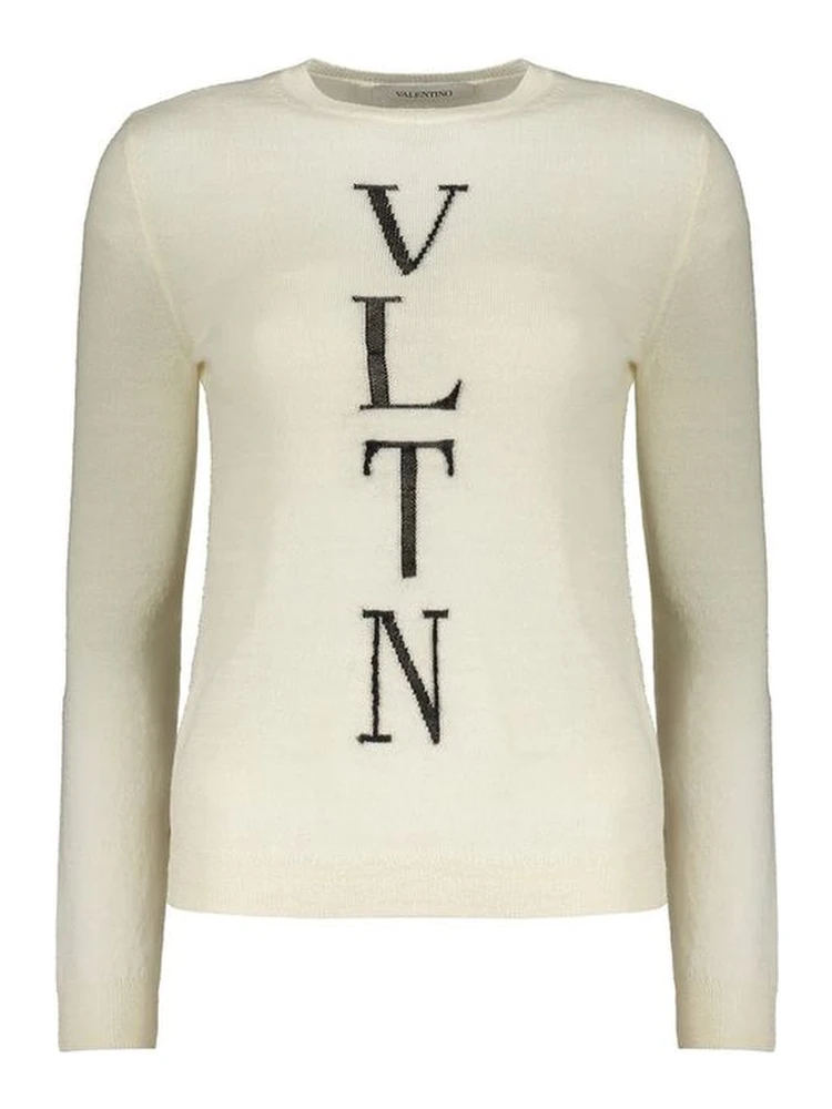 Beige Virgin Wool Sweatshirt
