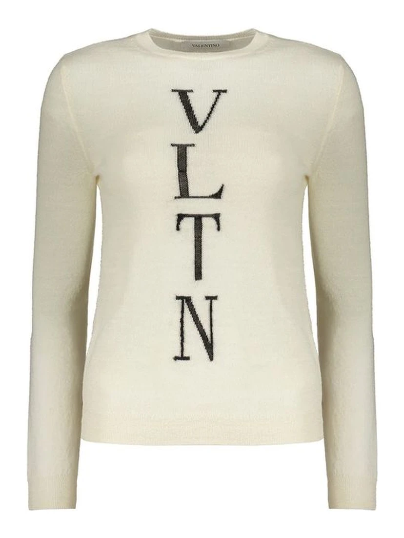 Beige Virgin Wool Sweatshirt