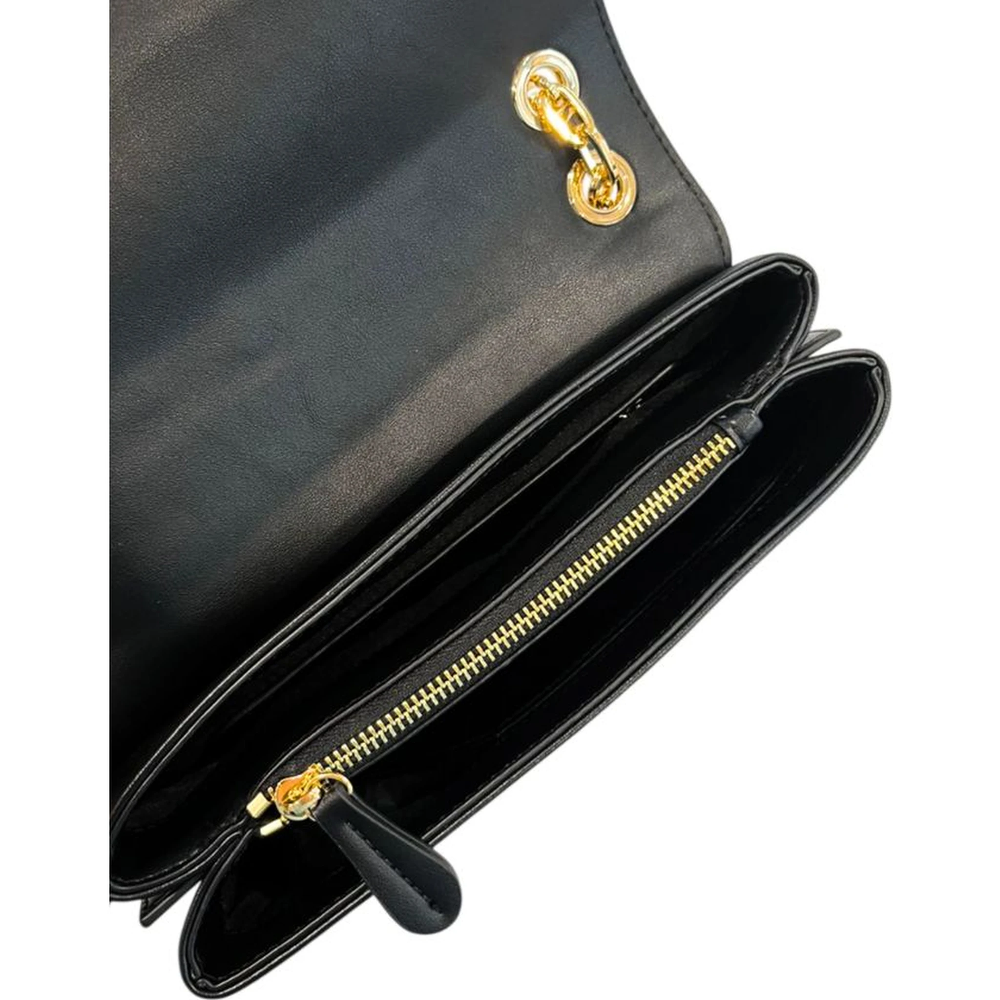 Black PU Women Crossbody Bag