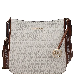 حقيبة كروسبودي من القماش البيج