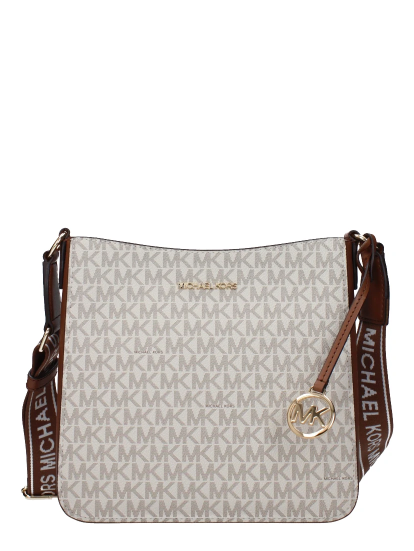 حقيبة كروسبودي من القماش البيج