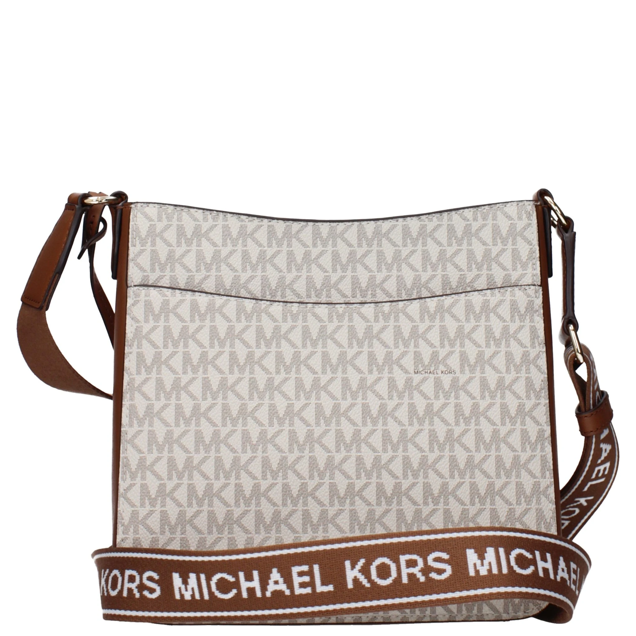 حقيبة كروسبودي من القماش البيج