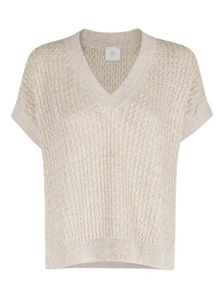 MAGLIA SMANICATA SCOLLO V
