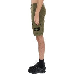 CARGO SHORTS WITH LOGO PATCH