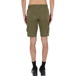 CARGO SHORTS WITH LOGO PATCH