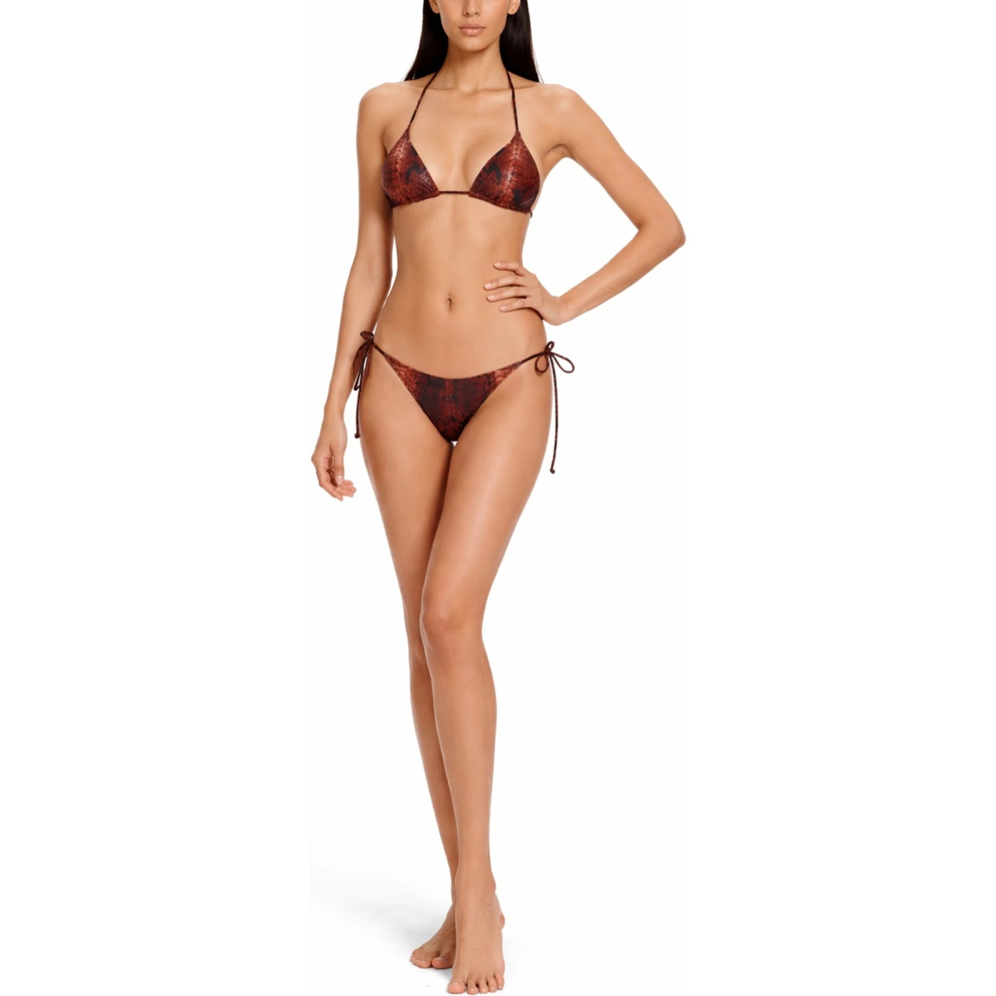 بيكيني بنقشة جلد الثعبان