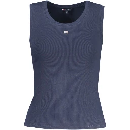 Blue Cotton Women's Tank Top