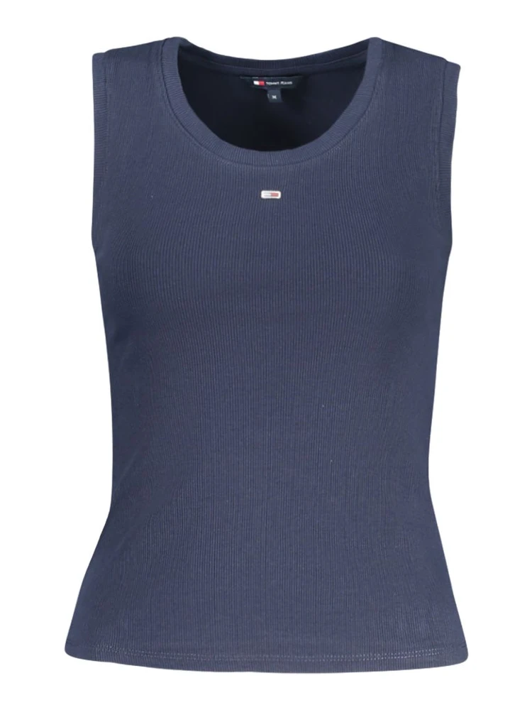 Blue Cotton Women's Tank Top