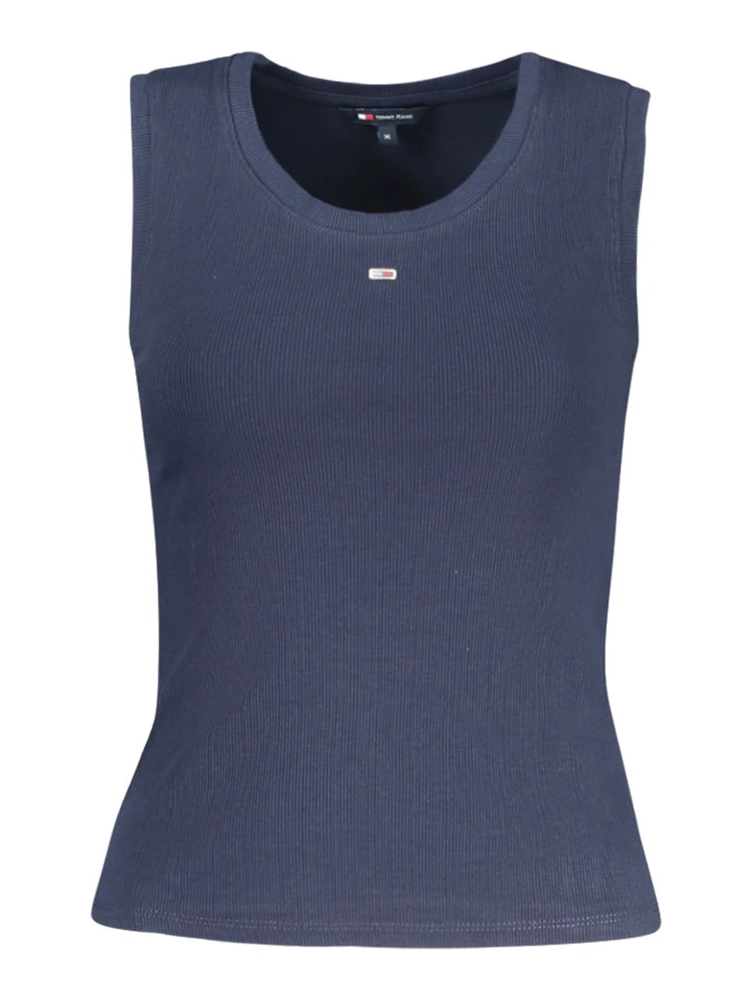 Blue Cotton Women's Tank Top