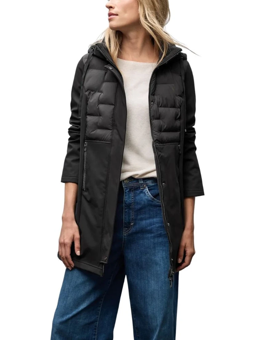 Black Polyester Coat