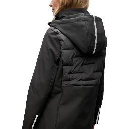 Black Polyester Coat