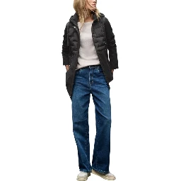 Black Polyester Coat