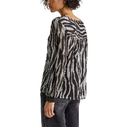 Brown Polyester Blouse