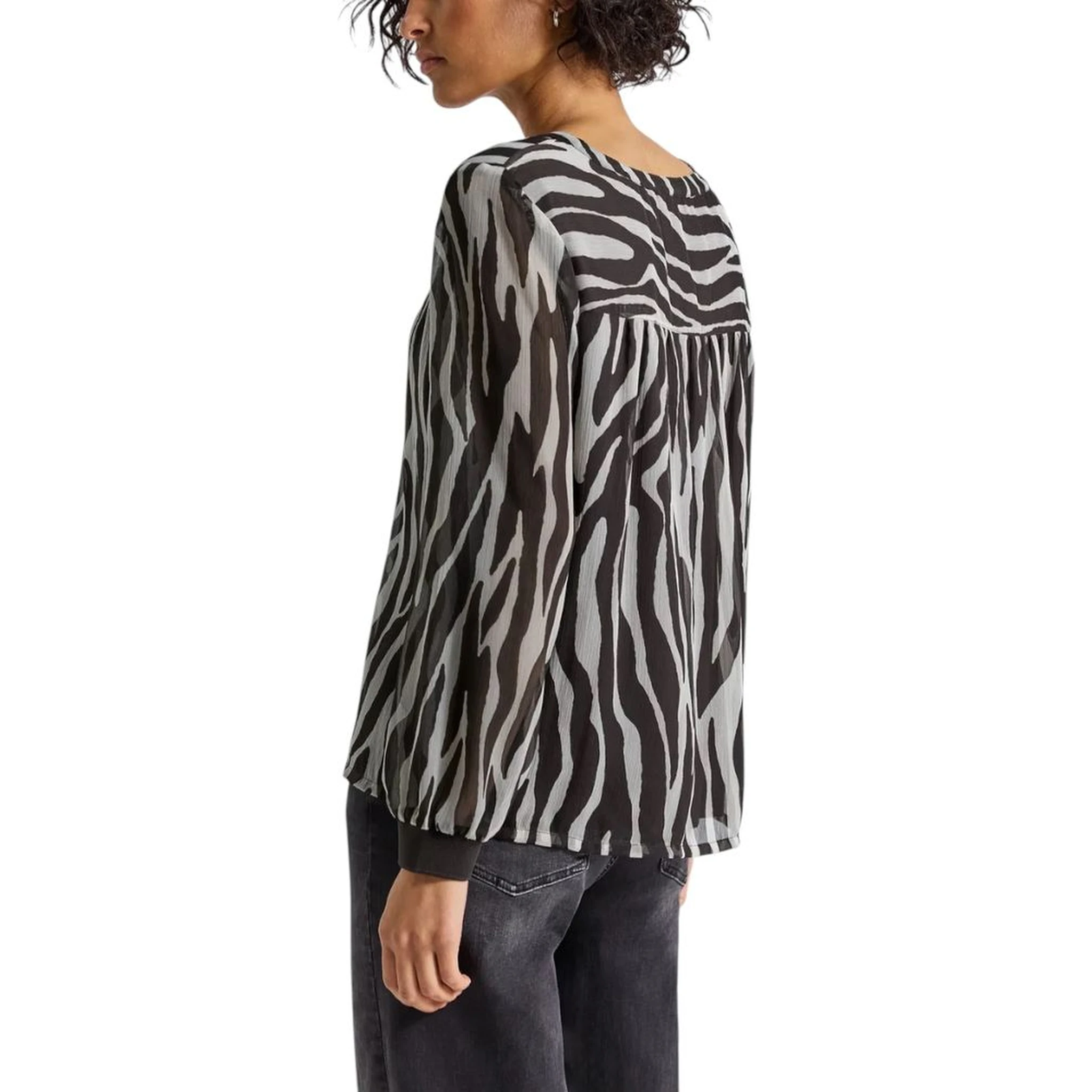 Brown Polyester Blouse