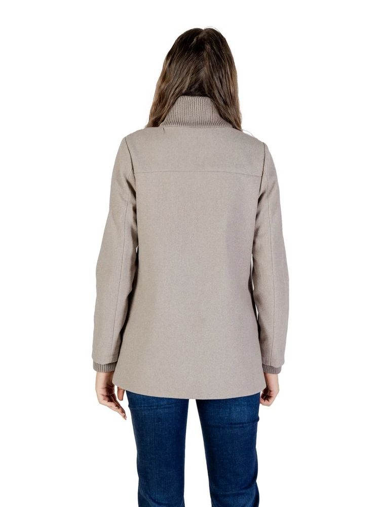 Gray Polyester Coat alternative