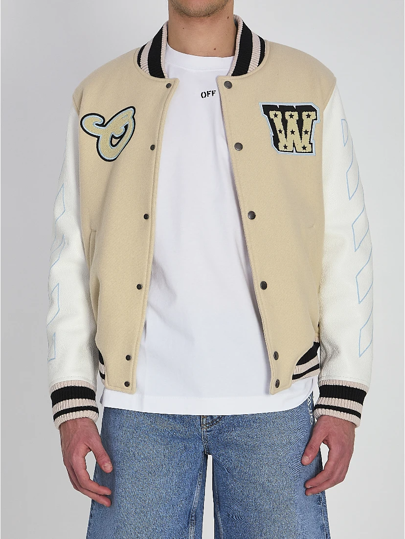 Varsity bomber jacket