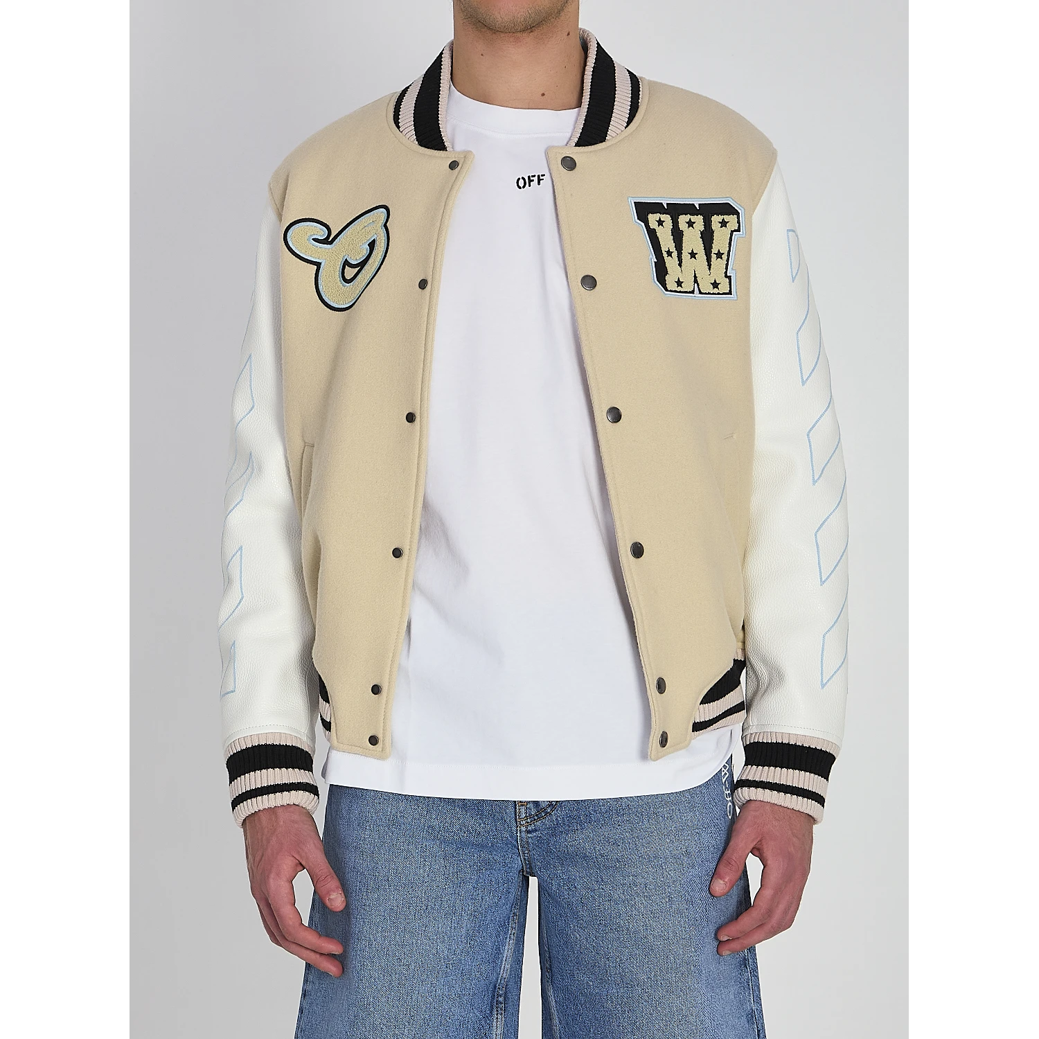 Varsity bomber jacket