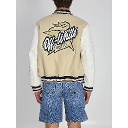 Varsity bomber jacket