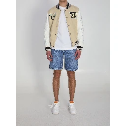 Varsity bomber jacket