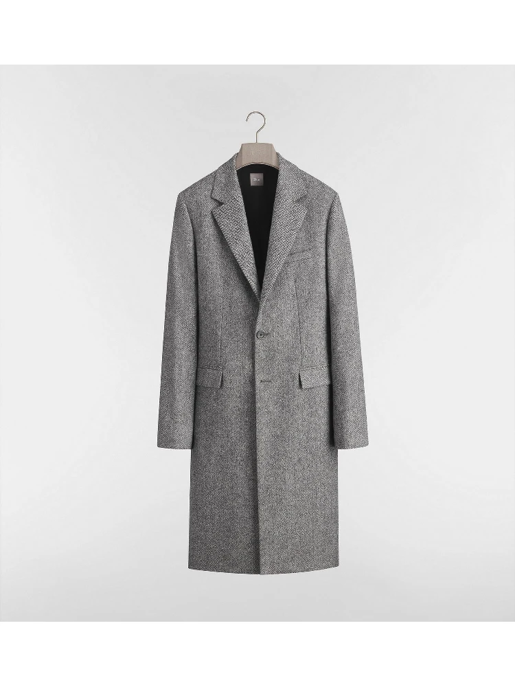 Virgin wool long coat