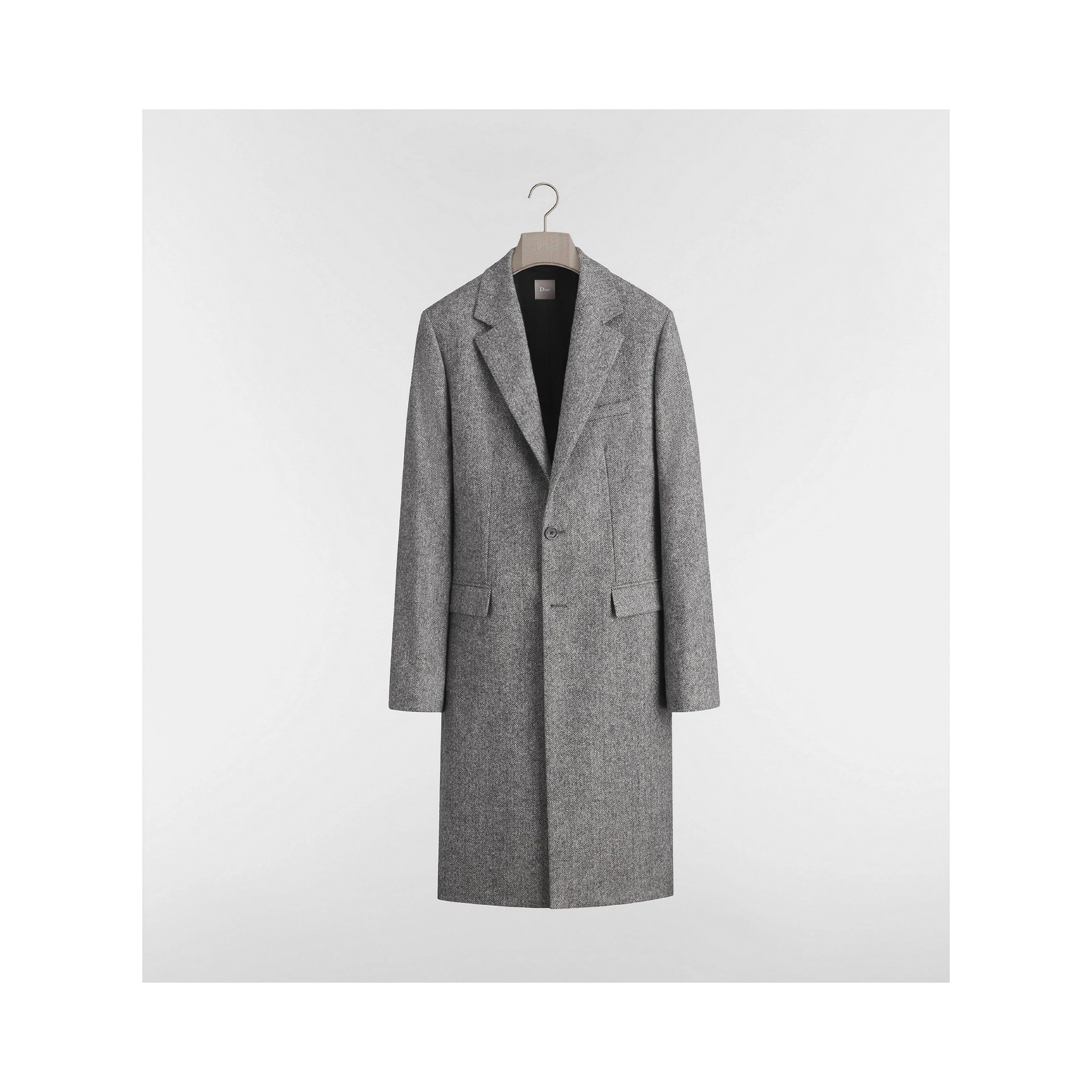Virgin wool long coat