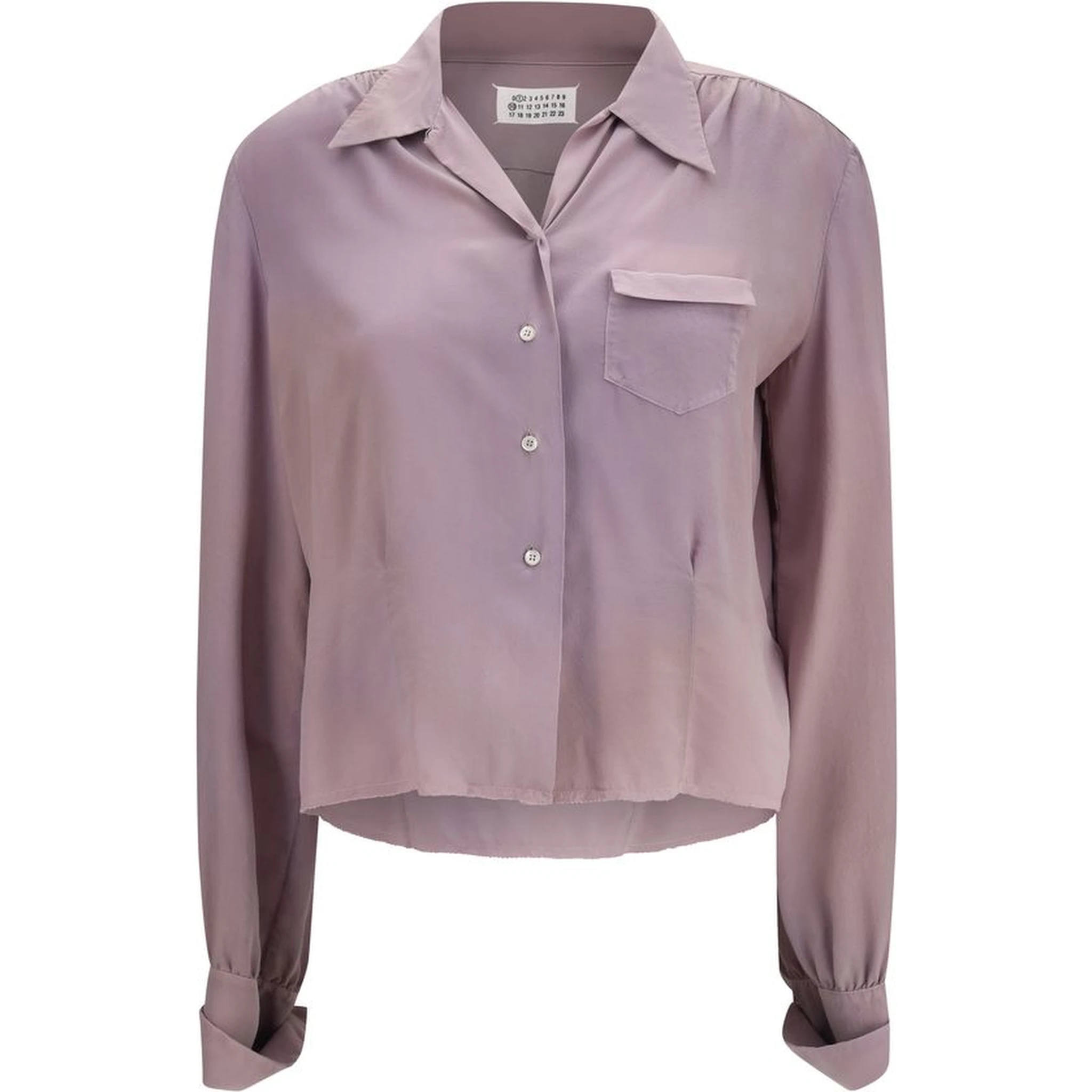 Purple Silk Dress Shirt