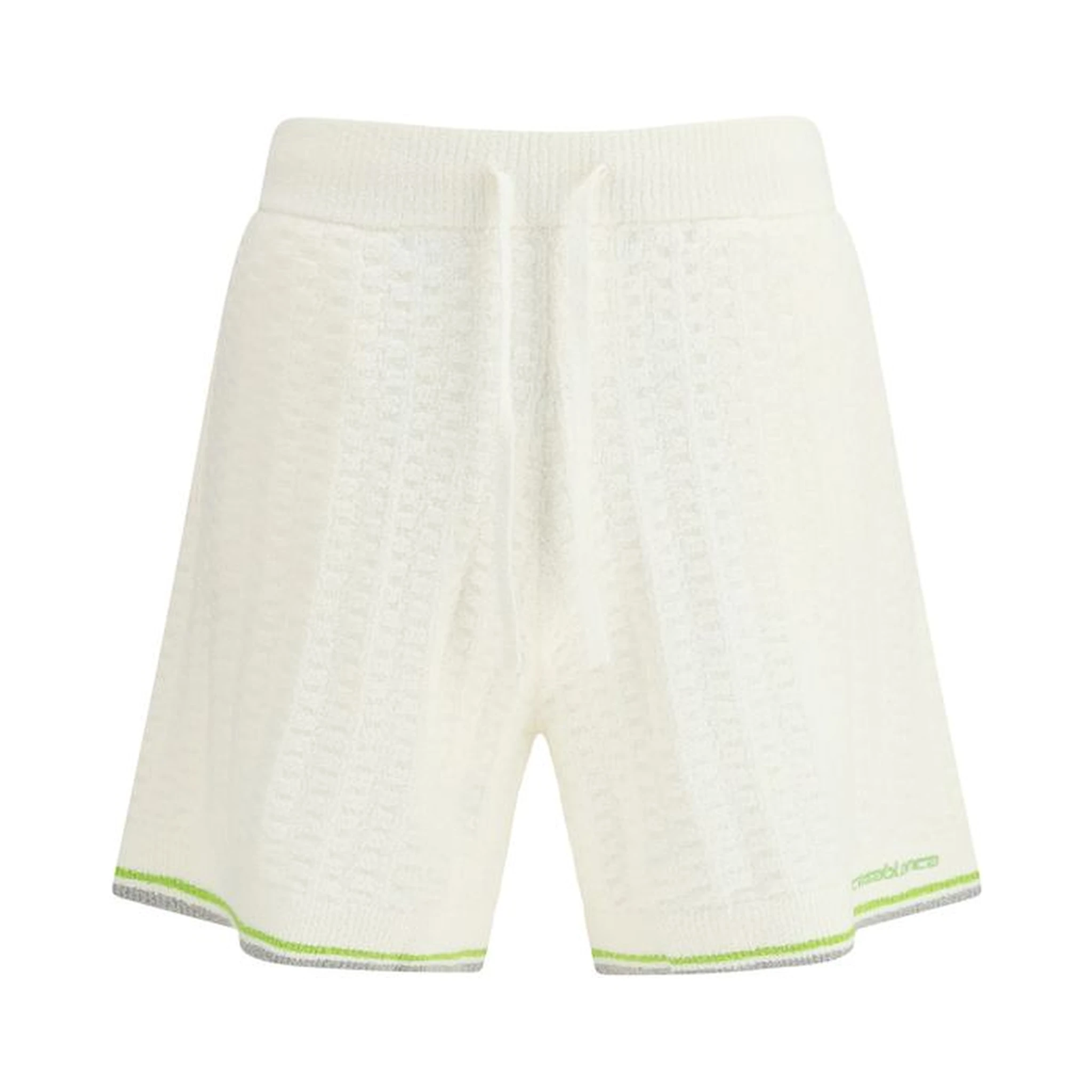 شورت برمودا أبيض من القطن