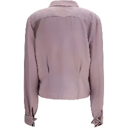 Purple Silk Dress Shirt