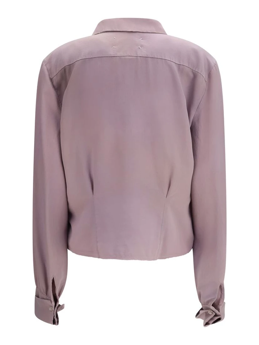 Purple Silk Dress Shirt