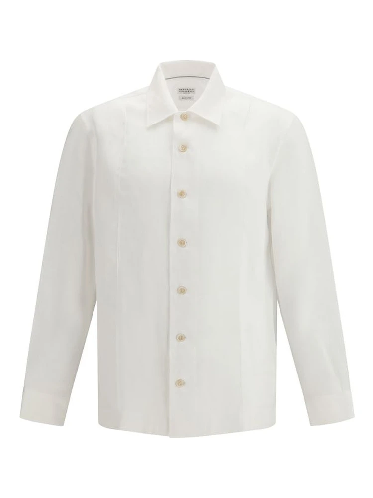 White Linen Dress Shirt