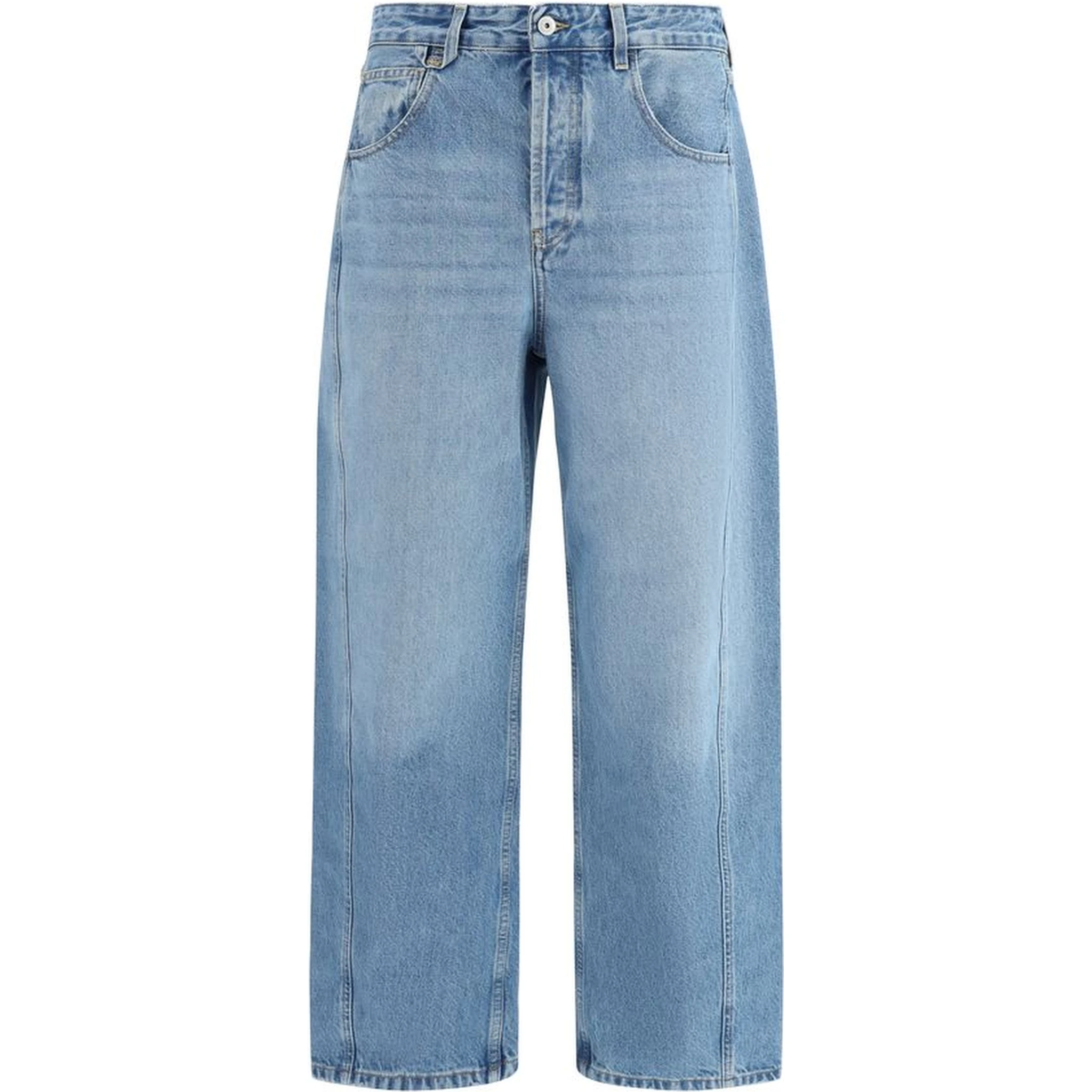 Blue Polyester Jeans Denim