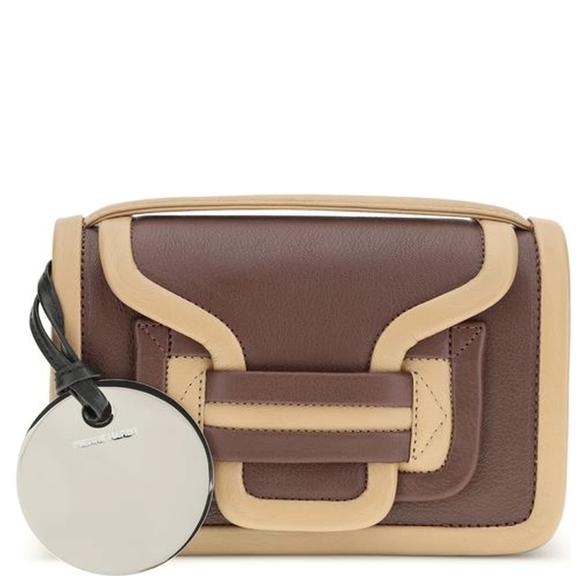 حقيبة كتف بوس توروس من جلد العجل البني