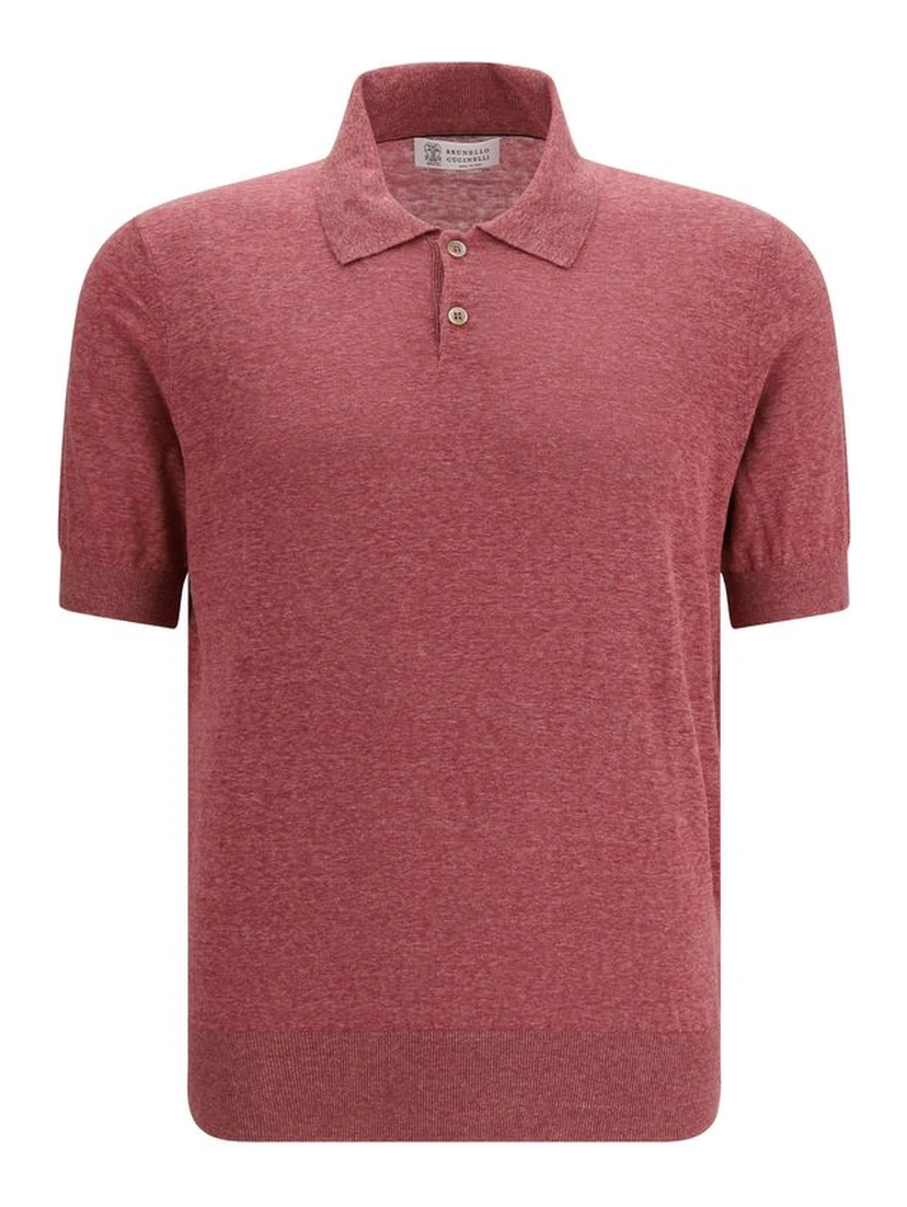 Multicolor Linen Polo Shirt