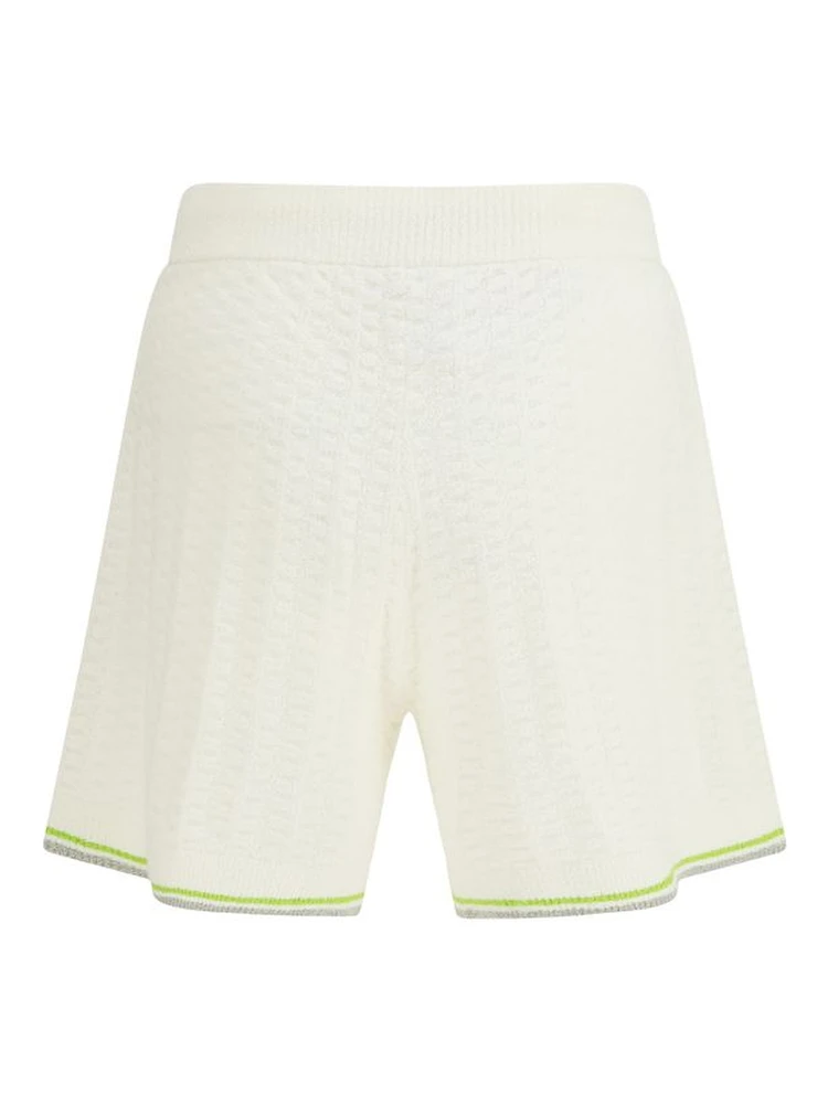 White Cotton Bermuda Shorts alternative