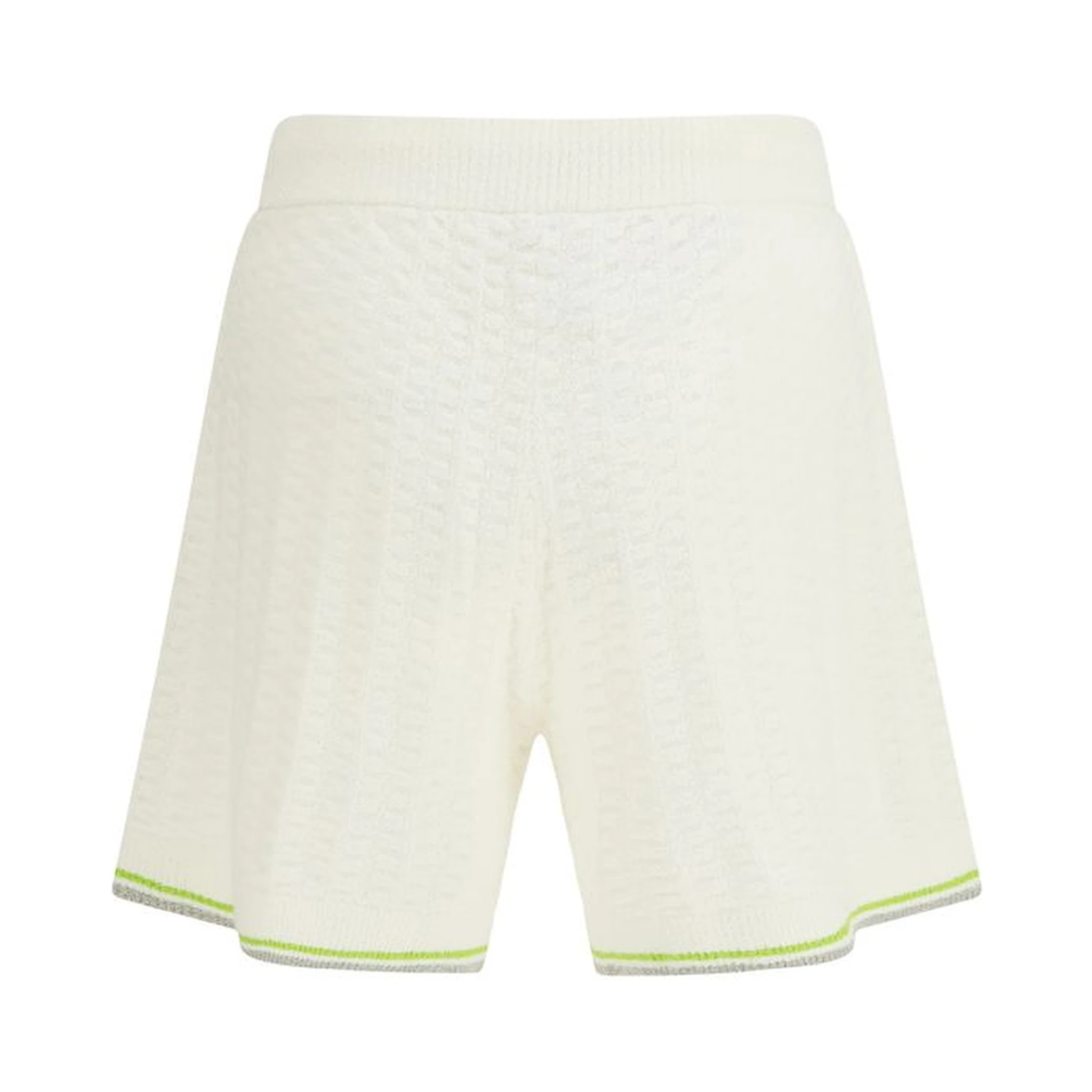 شورت برمودا أبيض من القطن