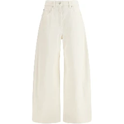 Beige Cotton Pants